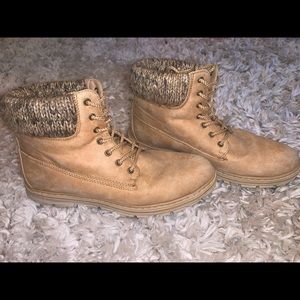 Tan boots